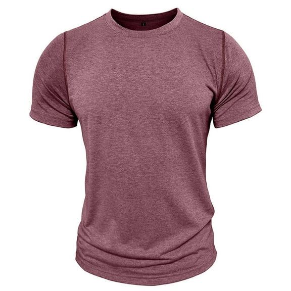 XuJwPNcy T Shirt for Men Short Sleeve Crew Neck Slim T-Shirt Casual Summer Tshirt Classic Solid Color Basic Tee Shirt