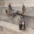 thumbnail image 5 of Cast Iron Moose Antlers Wall Mount Hat Hook Western Coat Rack Hooks Key Ring Living Room Home Decor, 5 of 5