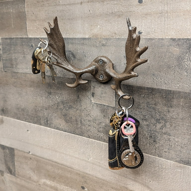 Moose Antlers Wall Mount Western Coat Rack Key Ring Hooks Living Room Home Decor Moose Antlers Wall Mount Western Coat Rack Key Ring Hooks Living Room Home Decor