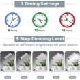 thumbnail image 3 of Grow Lights for Indoor Plants Heads LED Full Spectrum Lamps With Clips Dimmable Levels andTimer for Growing, 3 of 6