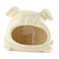 thumbnail image 2 of MERIGLARE Hamster Hideout Ceramic Cartoon Cozy Pets Bed for Hedgehog Rats Small Animal Beige, 2 of 9