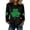 Black, variant on Irish Sweater Women St. Patrick's Day Knitted Sweater Shamrock Top Long Sleeve Crew Neck Casual Pullover Top(Green#03,XL)