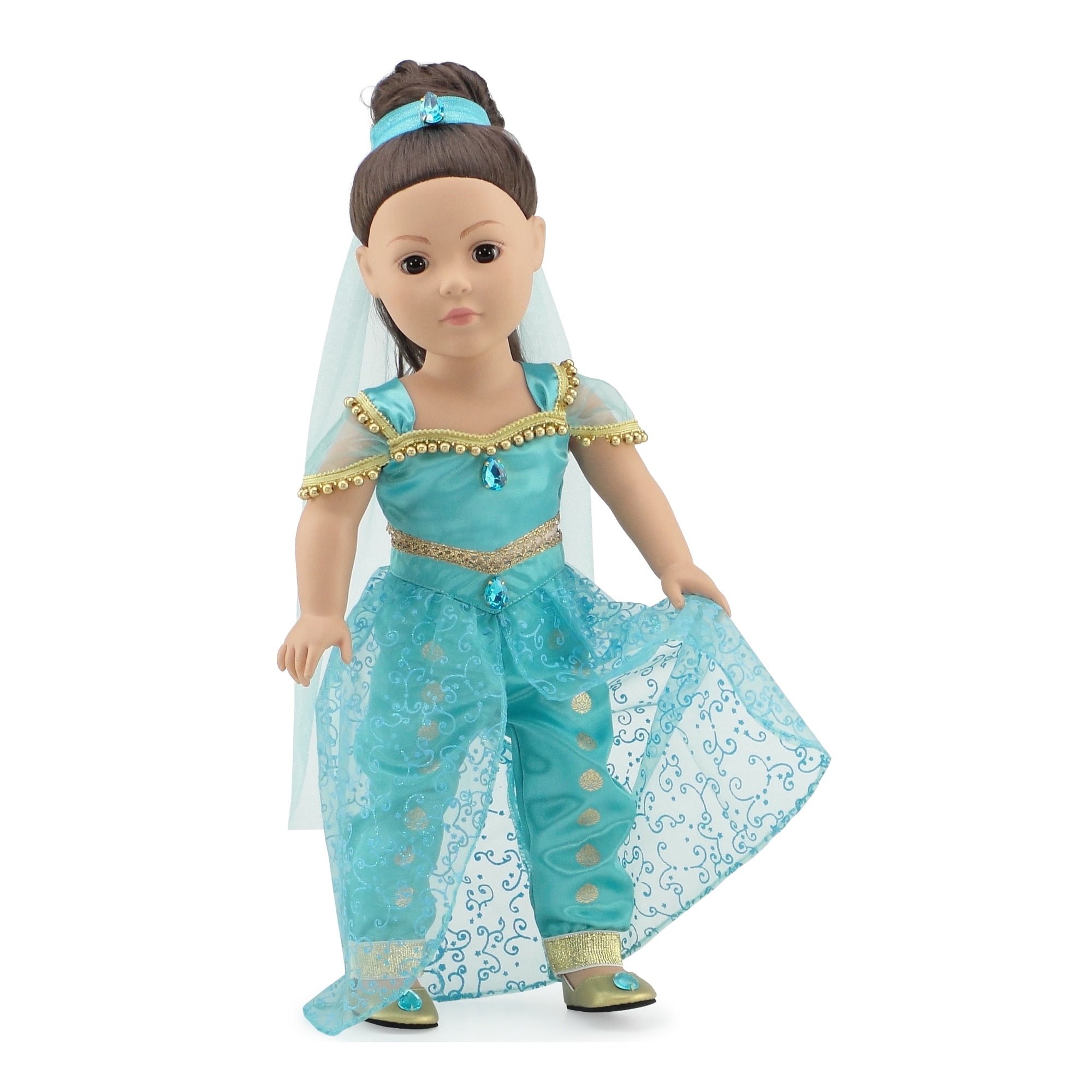 Doll Clothes Belle Village Dress for 18 Inch American Girl Dolls 