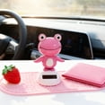 thumbnail image 7 of Dserhfy Bobble Head Green Frog Decoration Solar Powered Shaking Head Frog Car Dashboard Ornament Educational Cartoon Animal Toy, 7 of 7