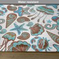 thumbnail image 6 of Ambesonne Medusa Place Mats Set of 4, Crabs Octopus Shells Sea, Standard Size, Turquoise Brown, 6 of 6