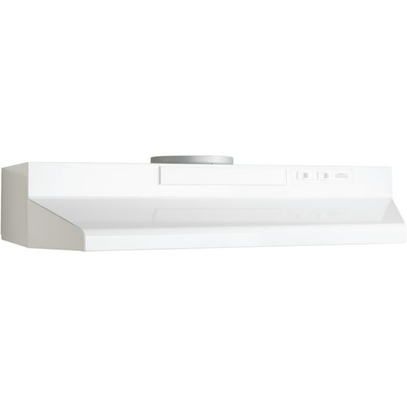 Broan 36” Two-Speed 4-Way Convertible Under Cabinet Range Hood in Monochromatic White