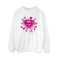 thumbnail image 1 of DC Comics Chandail en Molleton Logo Superman Cœurs Roses et Étoiles pour Femmes, 1 of 3