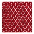 thumbnail image 3 of Unique Loom Trellis Shag Collection Area Rug - Ruby (7' 10" Square Burgundy Red/Ivory), 3 of 11