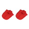 thumbnail image 3 of QualitChoice Simple Design Solid Color False Collar Formal Fashion Chiffon Fake Half Shirt Decorative Detachable Lapel Clothing Decor Red Round 2PCS, 3 of 6