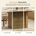 thumbnail image 7 of Tribesigns 55" Rectangular Dining Table for 4 to 6 People, Farmhouse Kitchen Table for Dining Room & Living Room (White+Natural), 7 of 7