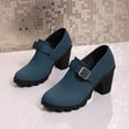 thumbnail image 4 of RXMEKW Fall Boots for Women,Metal Buckle High Heel Boots, 4 of 9