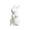 F, variant on SCNOR White Ceramic Bunny Figurine - Easter Table Decor, Spring Home Decoration Centerpiece for Shelf, Living Room, Gift