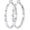 Silver-40mm, variant on Heart Cubic Zirconia Large Hoop Earrings for Womens 925 Silver 14k Gold Plated Hypoallergenic Rhinestone Hoops Earring Sparkly Jewelry Gift 30/40/50/60mm