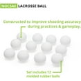 thumbnail image 3 of Champion Sports Lacrosse Balls: Official Size Sporting Goods Equipment for Professional, College & Grade School Games, Practices & Recreation - NCAA, NFHS and SEI Certified - 3-Pack - White, 3 of 10