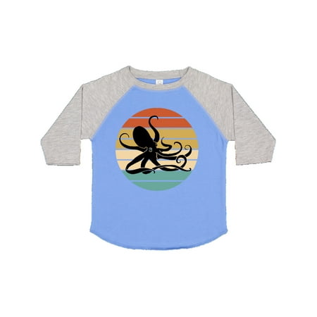 

Inktastic Octopus Vintage Sunset Gift Toddler Boy or Toddler Girl T-Shirt