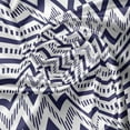 thumbnail image 7 of Ambesonne Navy Blue Valance & Curtain, Chevron Dashed Lines, 55"x30", Navy Blue White, 7 of 7