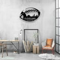 thumbnail image 2 of Craftnamesign Custom Cleveland Skyline Football Metal Sign LED Light, Custom Player Name Sign, 2 of 5