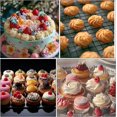 thumbnail image 5 of 5 Pcs Large Piping Bags and Tips,Eclairs Churros Macaron Meringues Drop Flower Piping Tips for Cake Cupcake Cookie Decorating, 5 of 7