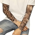 thumbnail image 4 of 1 Pcs UV Protection Temporary  Print Sleeves Arm Warmer Outdoor Temporary Fake  Arm Sleeve, 4 of 6