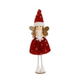 thumbnail image 4 of Adorno navideño de niña ángel, colección tradicional, adorno decorativo para fiesta de Navidad, figura para mesa de chimenea, año Nuevo Rojo, 4 of 8