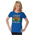thumbnail image 3 of PACMAN Stay Hungry Funny Food Gamer Women's T Shirt Ladies Tee Brisco Brands S, 3 of 5