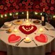 thumbnail image 4 of Platos de papel de corazón para el día de San Valentín, platos desechables en forma de corazón rojo para fiestas, bodas, aniversarios y cenas románticas, 4 of 4