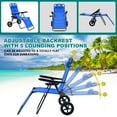 ABORON Folding Beach Chair for Adults, Heavy Duty Beach Chair, Foldable