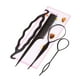 thumbnail image 3 of Xihbxyly Herramientas para Peinar El Cabello, Juego de 3 Piezas para Hacer Trenzas Francesas, Peine de Cola de Rata para Un Peinado Preciso, Herramienta Flexible para Bucles de Cabello para Peinados, 3 of 4