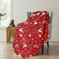 thumbnail image 3 of JLFNYA Christmas Blanket, 28*40 in Throw Blankets, Throw Blankets Under $10, Soft Fleece Blanket,Warm Plush Christmas Decoration, Winter Cozy Holiday Cabin Throw for Sofa Couch, Gifts for Women, 3 of 5
