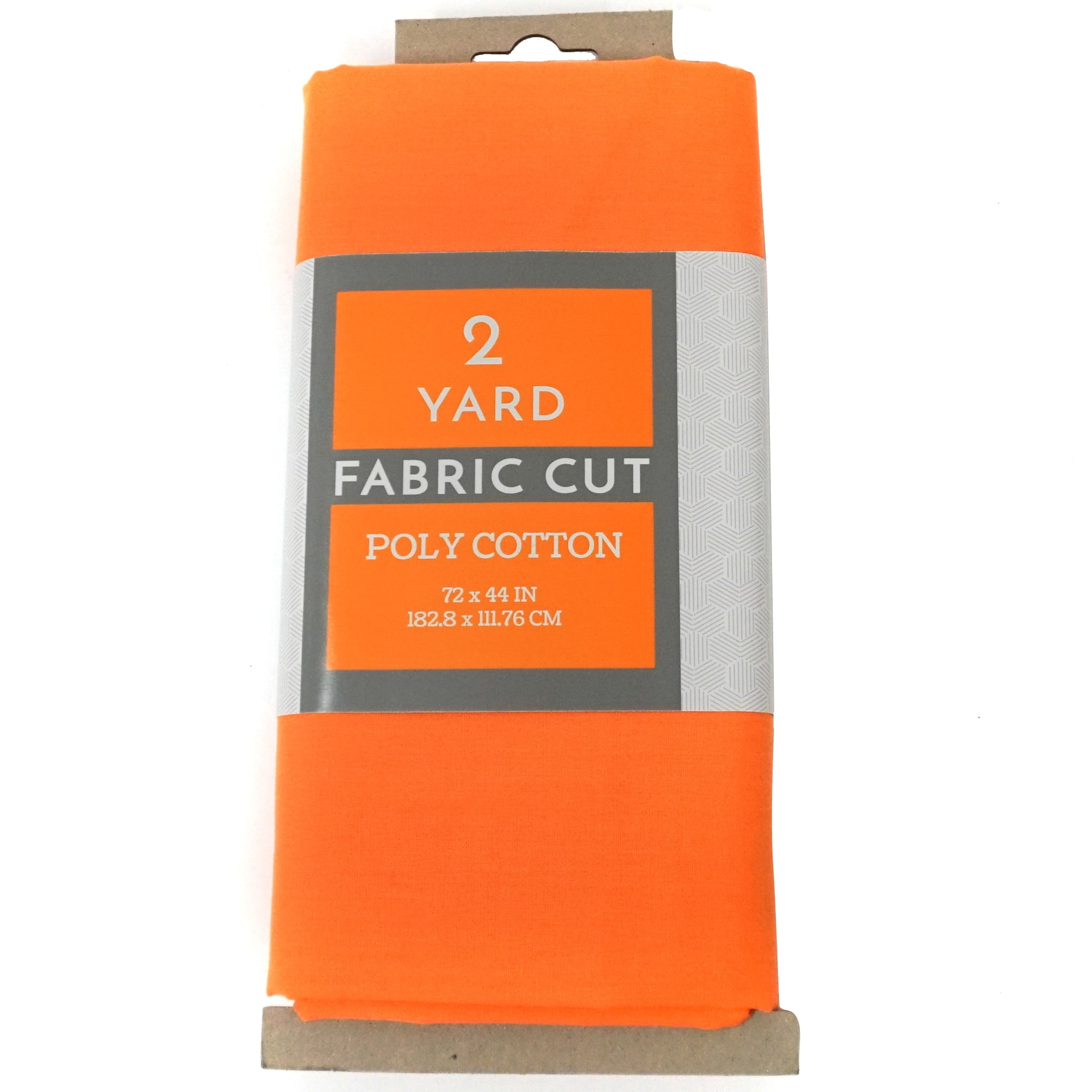 Shason Textile Craft Quilting Poly Cotton 2 Yards Precut Fabric, Orange