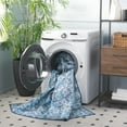 thumbnail image 4 of SAFAVIEH Arizona Jessica Distressed Machine Washable Area Rug, Blue/Grey, 4' x 6', 4 of 13
