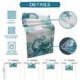 thumbnail image 6 of Ocean Green Octopus Table Runner - 90 Inch Long Coastal Coral Beach Nautical Starfish Cotton and Linen Blended Dress Scarves Farmhouse Table Runner for Kitchen Dining, Coffee Table, 13" x 90", 6 of 8