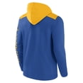 thumbnail image 3 of Men's Fanatics Royal/Gold Golden State Warriors Skyhook Colorblock Full-Zip Hoodie, 3 of 3