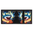 thumbnail image 4 of CHAQLIN Shark with Thunder & Lava Art Print Small Money Bag for Daily Use, Elastic Polyester Trifold Card Wallet with Lightweight Portable Children's Wallet, 4 of 7
