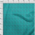 thumbnail image 2 of oneOone Cotton Poplin Fabric Leaves & Swirl Block Printed Craft Fabric BTY 42 Inch Wide, 2 of 4