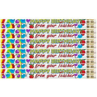 Express Pencils D1444 Happy Birthday from Your Principal - 36 Qty Package - Birthday Pencils