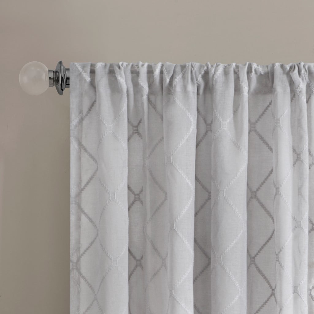 MAYEERTY Diamond Multifunctional and practical Sheer Window Curtain Panel(Only 1 Pc Panel) for Bedroom