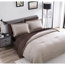 Chestnut Reversible 7 Piece bed in a bag Comforter Set