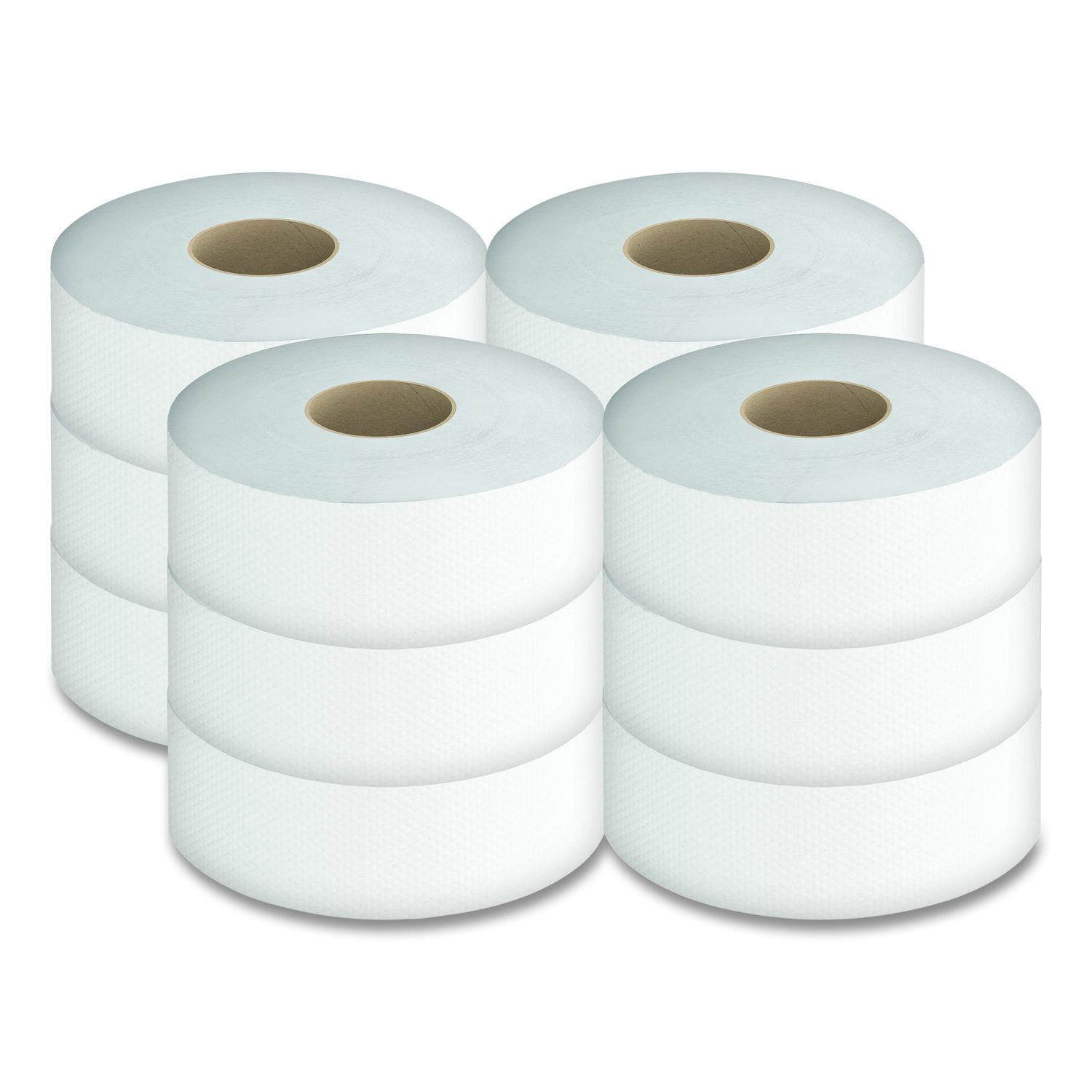 Cascades PRO Select Jumbo Bath Tissue, Septic Safe, 1-Ply, 3.3" x 2,000 ft, White, 12 Rolls/Carton