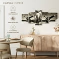thumbnail image 5 of Elephant Stock Vintage Airplane Wall Art - Horizontal Multi Panel Canvas - Living Room Wall Decor - Transportation Multi Panel - Brown And Gray Decor - 80" x 36", 5 of 8
