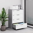 thumbnail image 4 of Fesbos  File Cabinet with Lock-Vertical 4 Drawer Metal Filing Cabinets-Organization Storage Cabinets for Home Office-Hanging Letter/Legal/F4/A4 Size, 4 of 7
