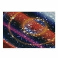 thumbnail image 1 of Space Cutting Board, Apocalyptic Cosmos Design Circular Striped Vibrant Galaxy Mystic Sky Solar System, Decorative Tempered Glass Cutting and Serving Board, Small Size, Multicolor, by Ambesonne, 1 of 1