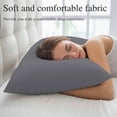 thumbnail image 5 of Grey Pure Color Pillow Covers, Linen Long Throw Pillow Case, Aesthetics Contemporary Luxury Holiday Pillow Protector Decorative Cushion Cover for Living Room/Bedroom 20" x 26", 5 of 8