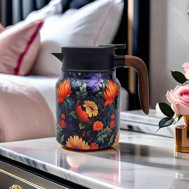 Coffee Pot And Tea Separation Thermal Insulation Pot Indoor Home Office Thermal Insulation Pot Pattern Exquisite Braised Teapot 800ml