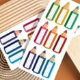 thumbnail image 4 of Miangastore 30 Sheets Kids Name Labels Stickers: Blank Name Tags with Pencils Shape - School Classroom Adhesive Labels for Easy Identification, 4 of 8