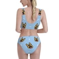 thumbnail image 3 of Picia German Shepherd Puppy Women's High Waisted Bikini Scoop Neck Swimsuit Two Pieces Bathing Suit-Medium, 3 of 8