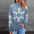 thumbnail image 3 of Zhanying Grande Taille Christmas Sweater Col Rond Rétro Tricot d'Hiver pour Femmes Rouge Col Rond Christmas Sweater, 3 of 6