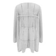 thumbnail image 5 of YI YI Women's Crochet Cover Up Cutout Drop Shoulder Long Sleeves Pullover Beachwear Bathing Suit 2024 M White, 5 of 7