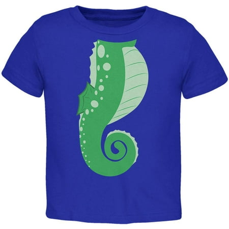 Halloween Seahorse Costume Green Toddler T Shirt Royal 3T