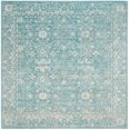 thumbnail image 3 of SAFAVIEH Evoke Ronald Bordered Area Rug, Light Blue/Ivory, 5'3" x 5'3" Square, 3 of 11
